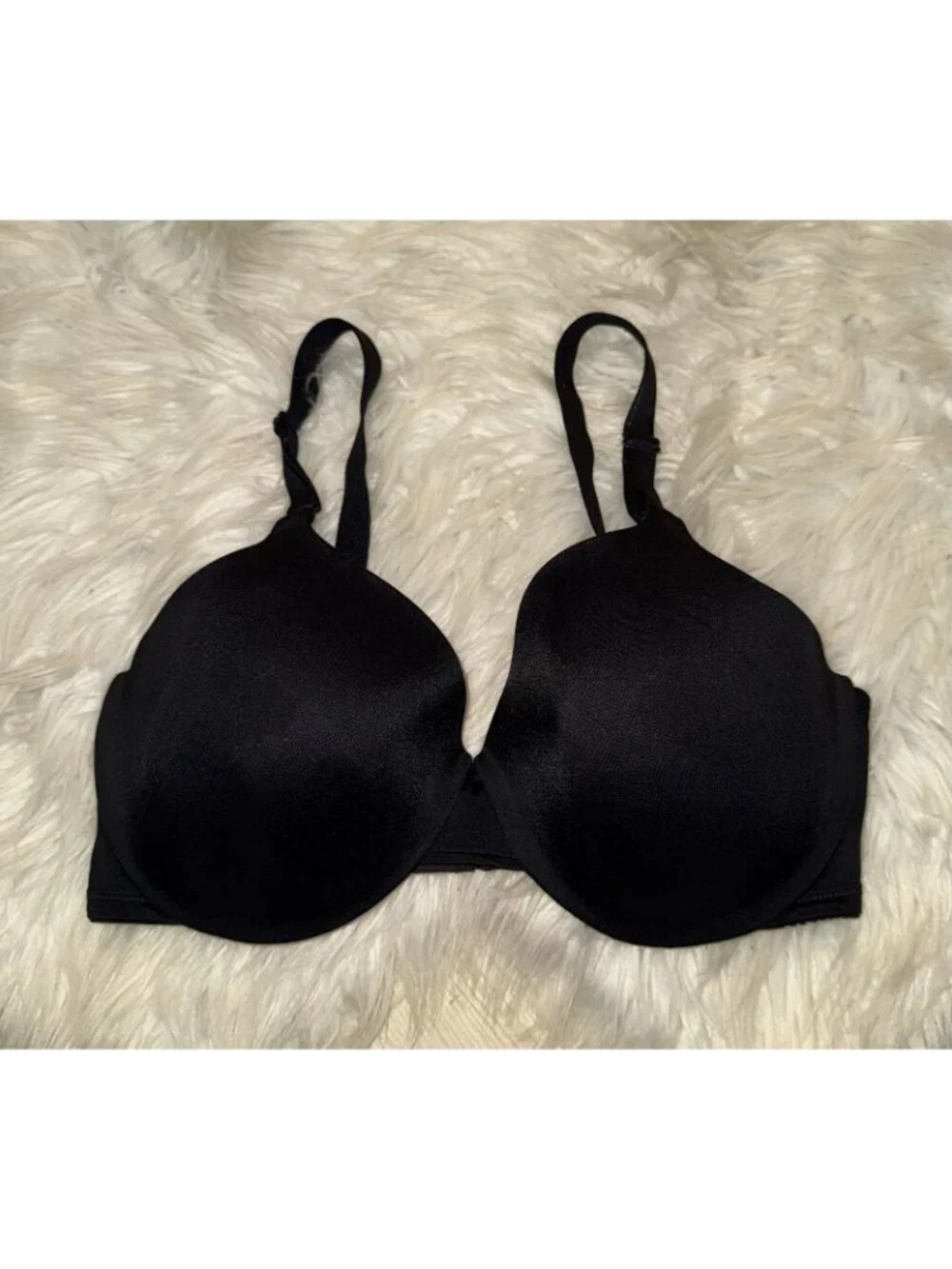 Warners 01593 This Is Not A Bra Full Coverage T-Shirt Underwire Womens 38C Black